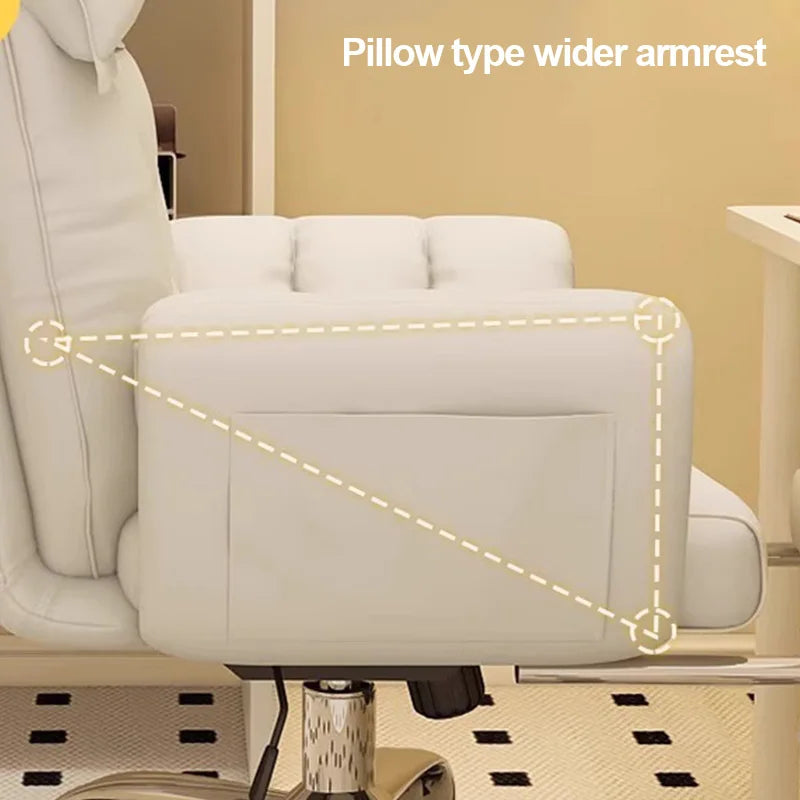 Ergonomic Computer Chair Home Office Recliner Sofa Boy Comfortable Sedentary Gaming Chair with Retractable Footrest For Relaxing