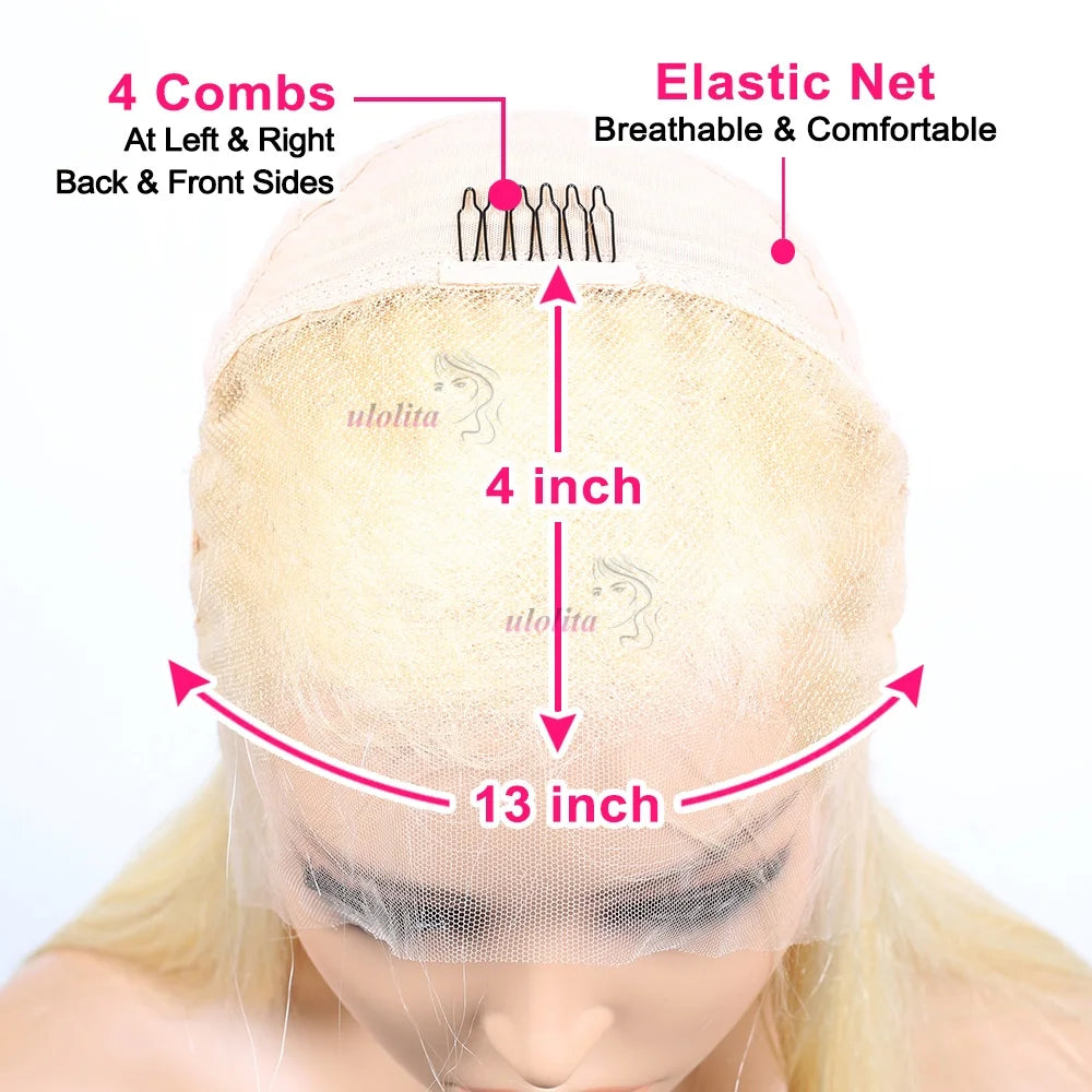 Pixie Cut Wig Human Hair Lace Front — Elegant Blonde | KIMLUD