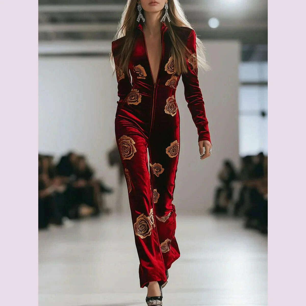 elegant-women-velvet-jumpsuits-sexy-zipper-deep-v-neck-one-piece-outfit-flower-wide-legs-long-pants-jumpsuit-party-clubwearkimlud-womens-fashion-34628434