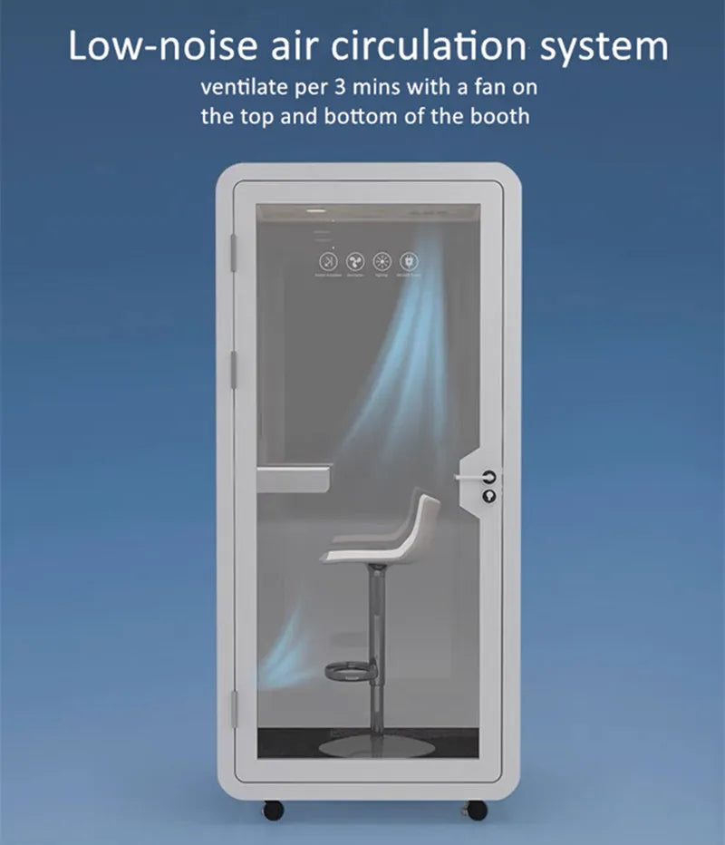 Sound Insulation Silent Booth – Detachable – Aluminum Frame | KIMLUD
