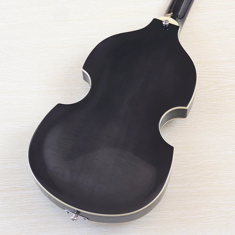 Flame Maple Violin Bass Guitar 41-Inch — Sunburst | KIMLUD