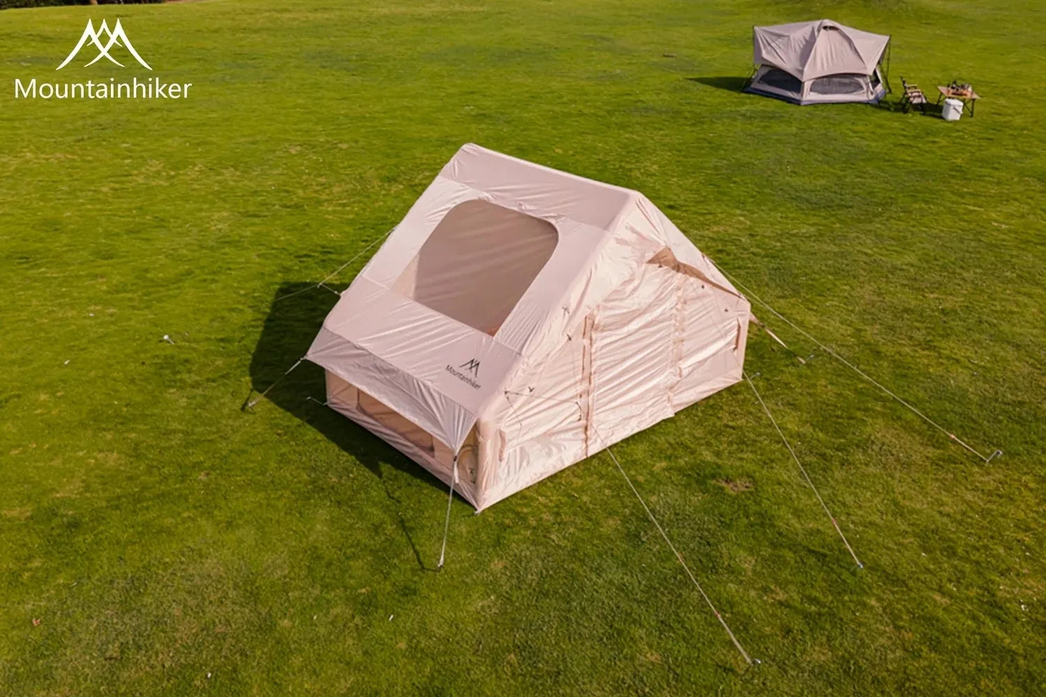 MOUNTAINHIKER Extra Large 3-6 Person Inflatable Family Camping Tent with High-Quality Windproof and Spacious Interior