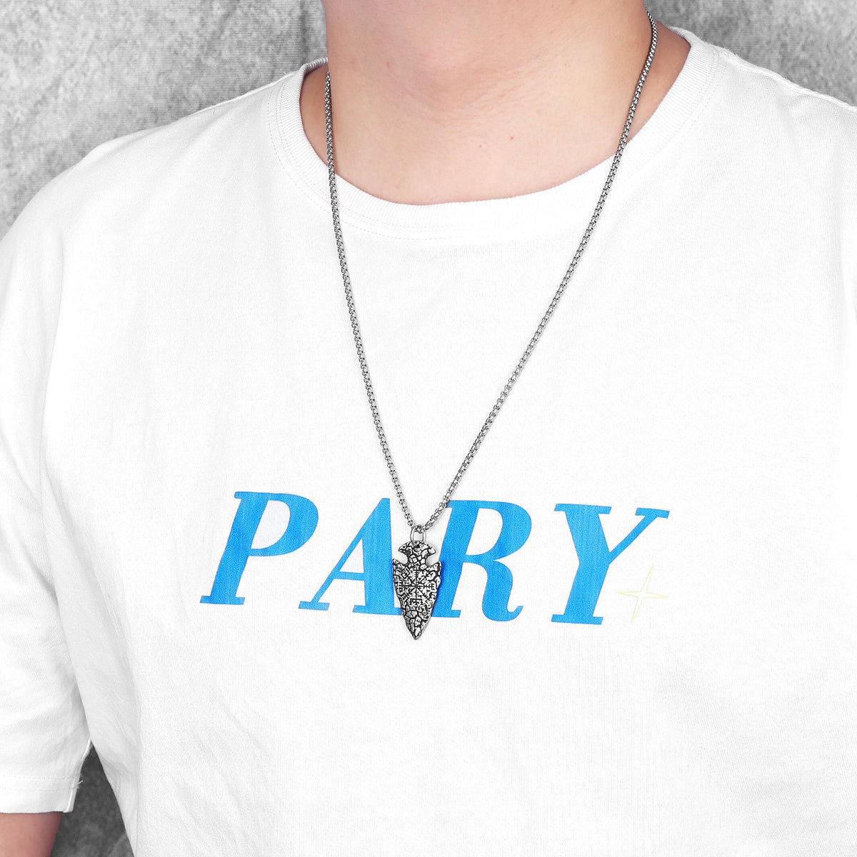 Retro Arrow Viking Stainless Steel Jewelry Men Necklaces With Pendant For Male Women Punk Hip Hop Accessories Gifts Wholesale