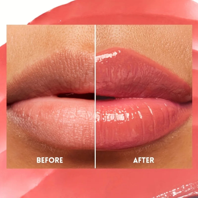 Glass Shine Lip Glaze, Mirror Finish Lipstick, Waterproof, Long Lasting, Non-Transfer, Plumping, Nude Shades
