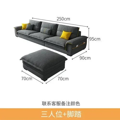 Foam Cushioned European-Style Daybed Sofa With Hidden Storage Compartments — Cream | KIMLUD