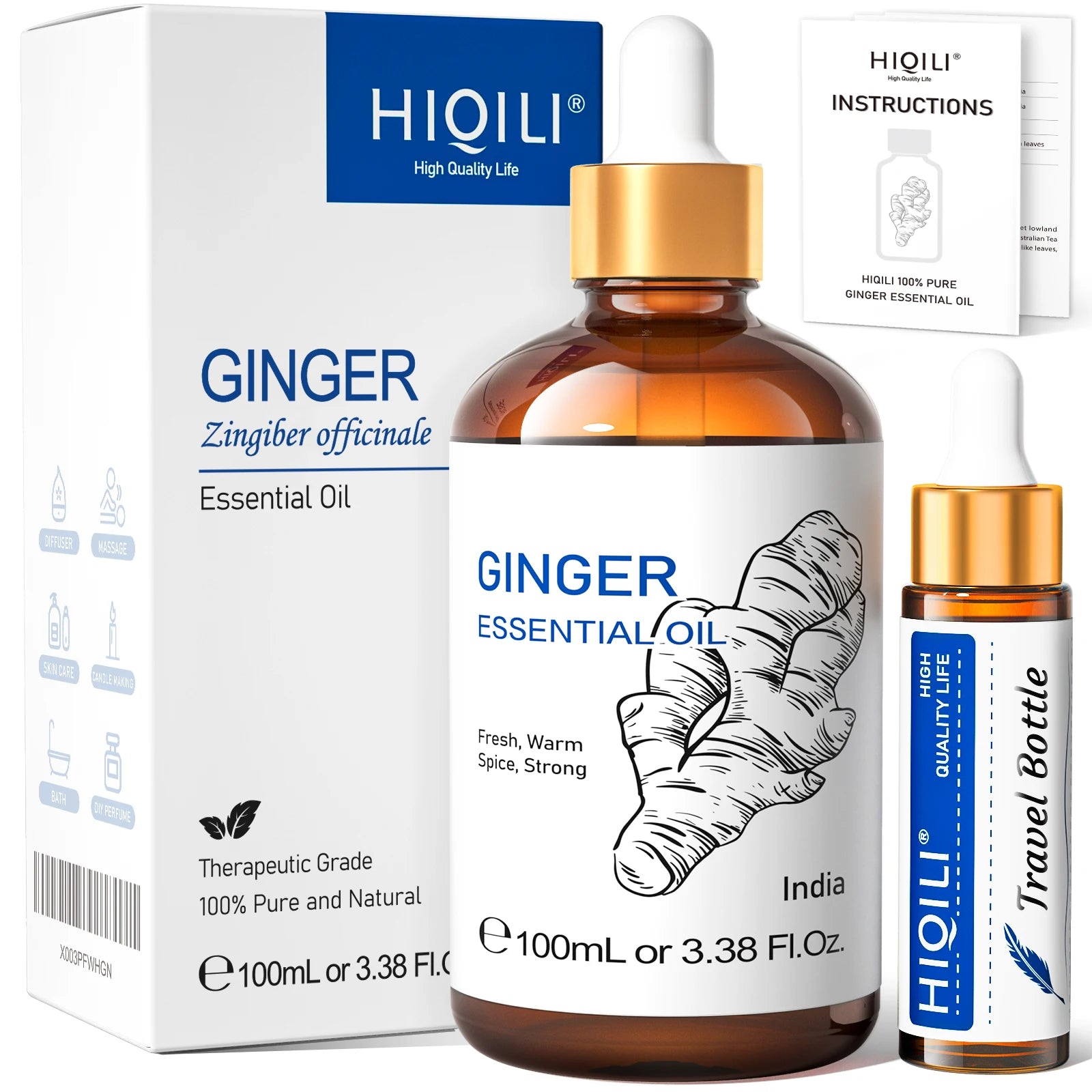 Sandalwood Essential Oil Blend With Lavender Jasmine Eucalyptus Peppermint Ylang Ylang Frankincense — Amber | KIMLUD