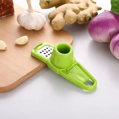 Mini Garlic Grinder – Manual Press – Green Kitchen Gadget | KIMLUD