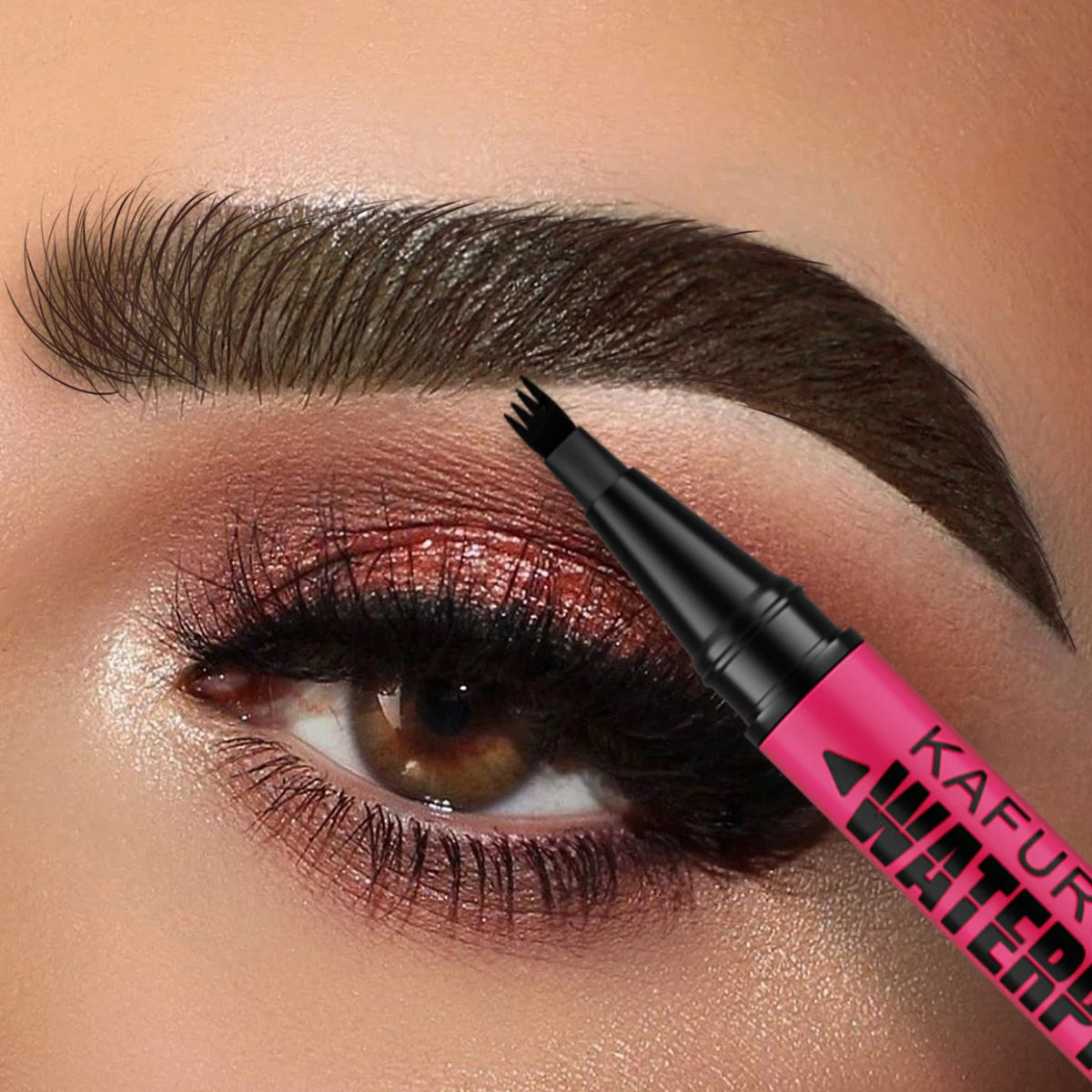 Eyebrow Pen – Waterproof 3-Color – Liquid | KIMLUD
