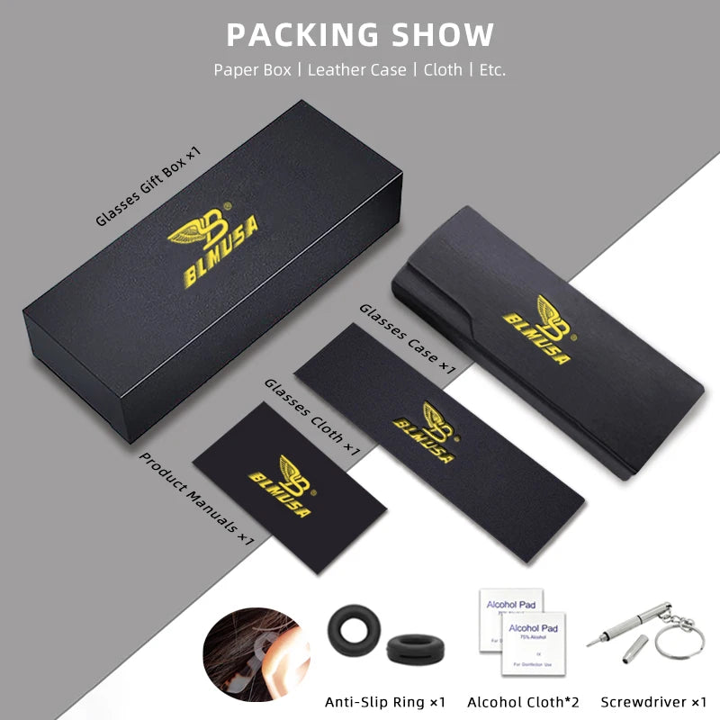 Square Photochromic Reading Glasses — Clear | KIMLUD