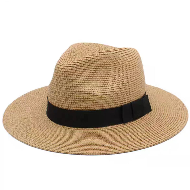 Sun Protection Hats & Caps Panama Straw Fedora — Natural | KIMLUD