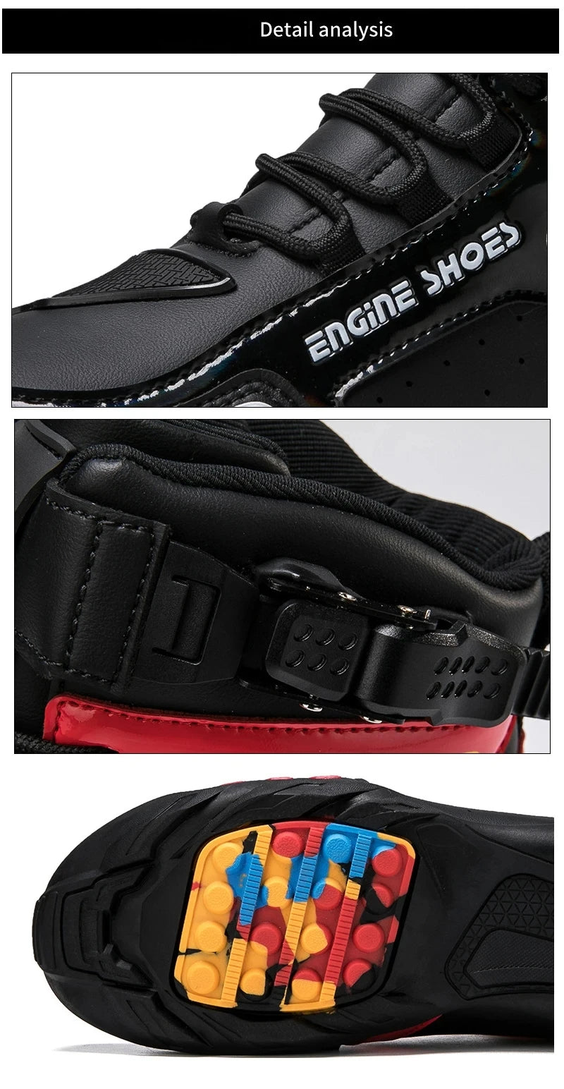 Motorcycle Boots Men Breathable Anti Slip Motorbike Cycling Ankle Length Shoes Man Motorcycle Riding Boots Motos Sports Boot