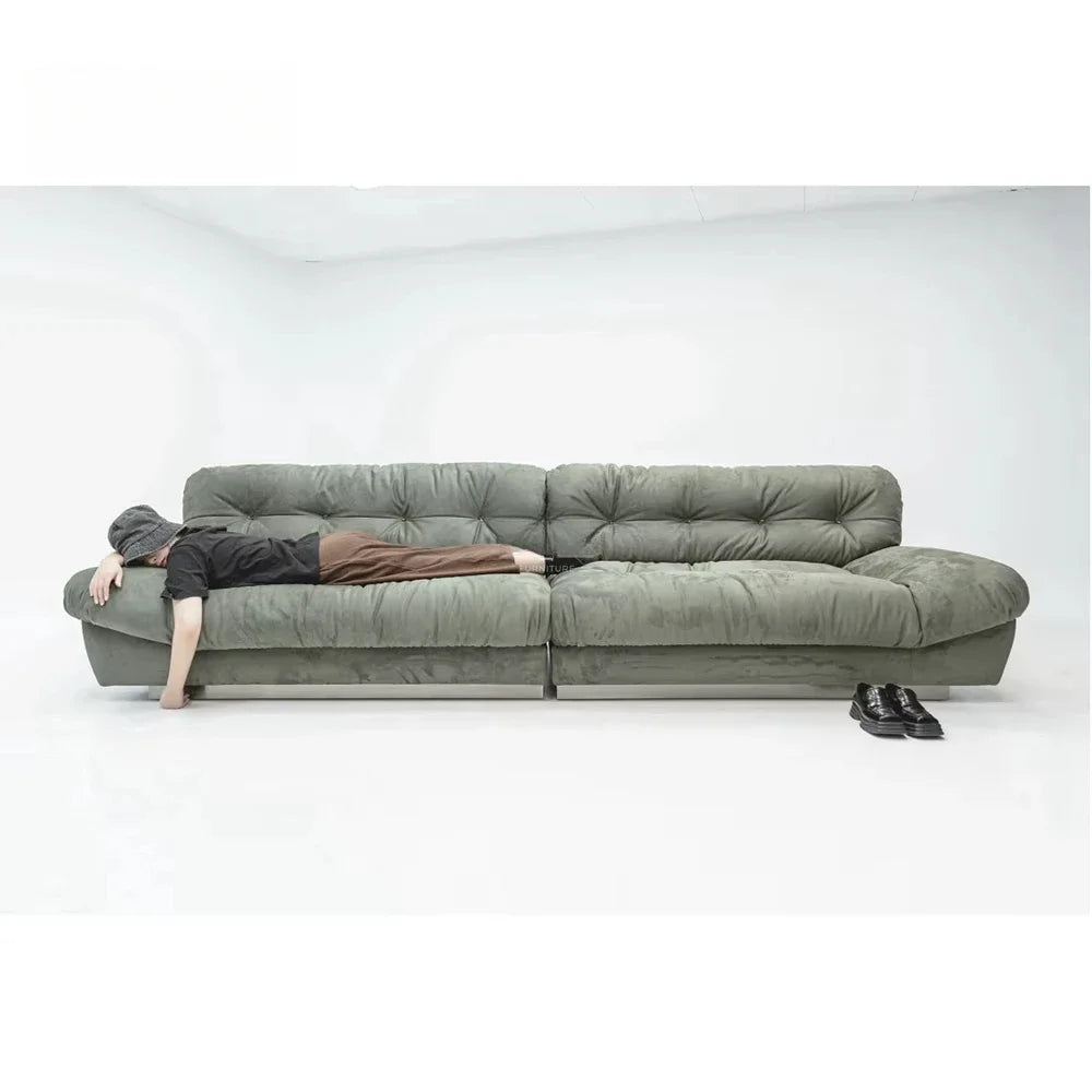 A Modern Design High-end Living Room Sofa with Frosted Leather