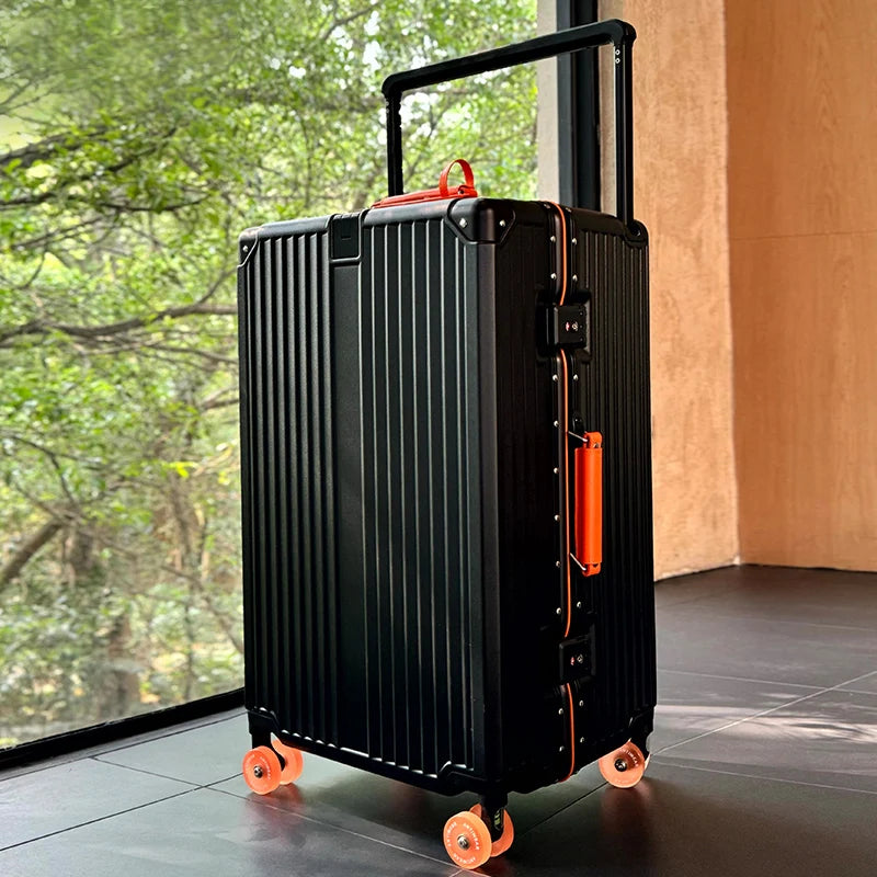 Women's Wide-Tube Telescopic Handle Luggage 2025 New Style 20-inch Carry-On Suitcase