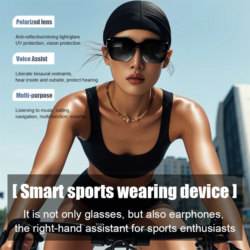 Ai Smart Glass Intelligent Sunglasses Voice Voice Assistant Wireless BT Smart Eyewear Glasses