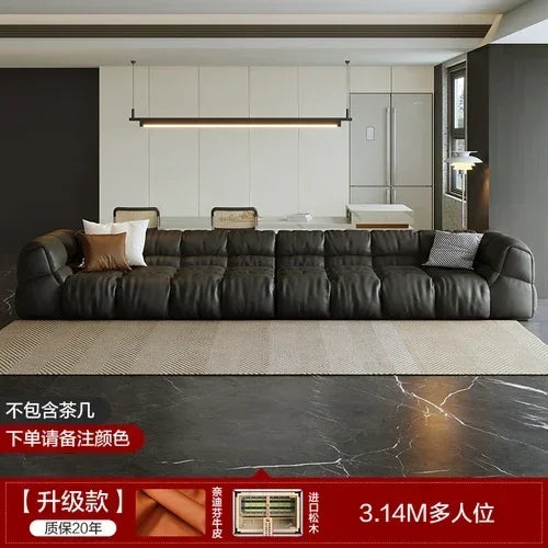 Puff Leather Sofa Bedrooms Comfortable Reclining Luxury Designer Lazy Sofa Modern Minimalist Sofy Do Salonu Home Furniture