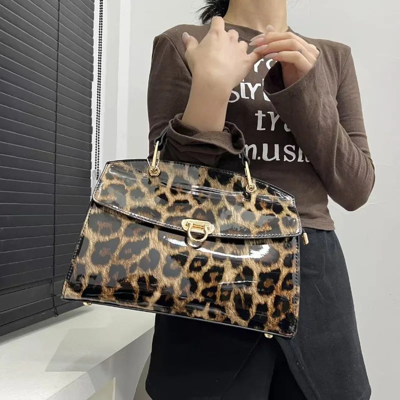 New Fashion Women's Bag Casual Retro Leopard Print Shoulder Bag High Quality Personalized Crossbody Bag Designer Luxury Handbags