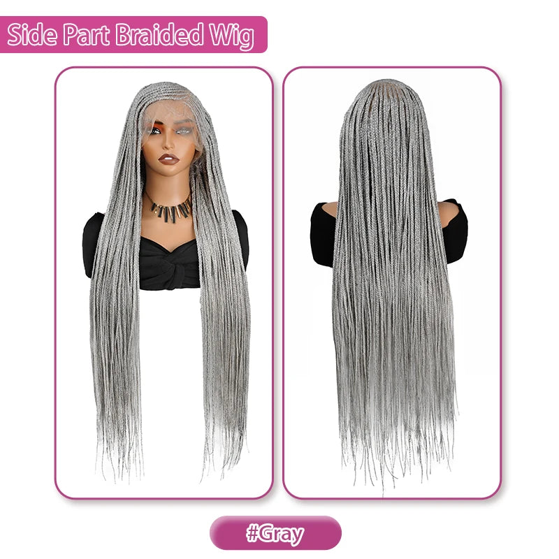 Full Lace Wig – 36 Inch – High Temperature Fiber – Burgundy | KIMLUD