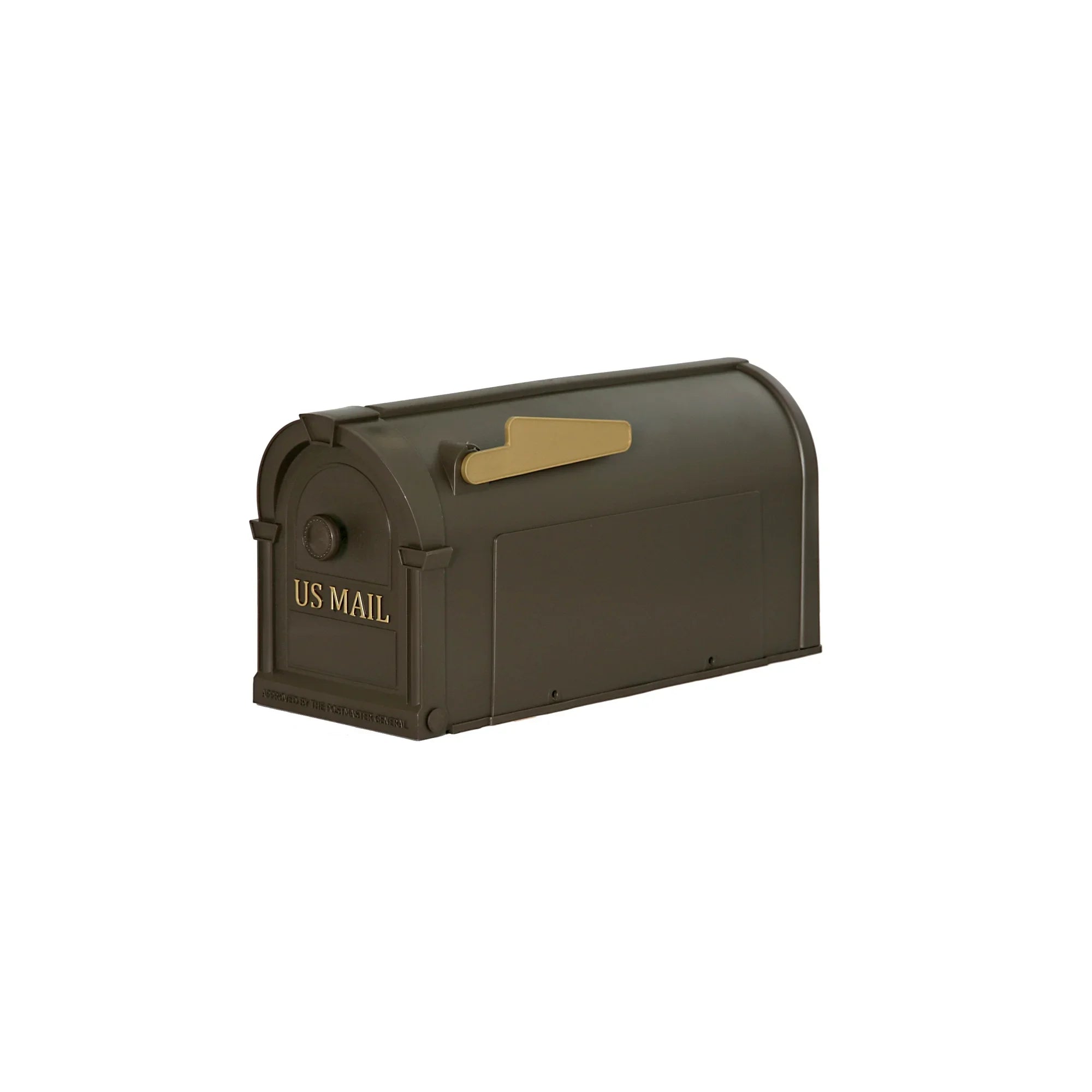 Decorative Plastic Post Mount Mailbox — Bronze | KIMLUD