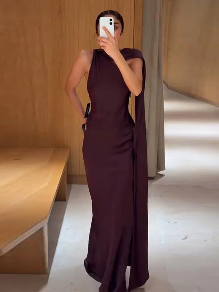 Sexy Strapless Ribbon Long Dresses Women Fashion Solid Sleeveless High Waist Slim Maxi Robes Female Chic Evening Party Dress