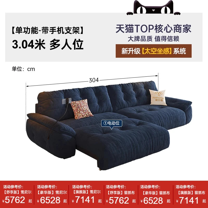 Minimalist Modern Sofa Foldable — Charcoal | KIMLUD