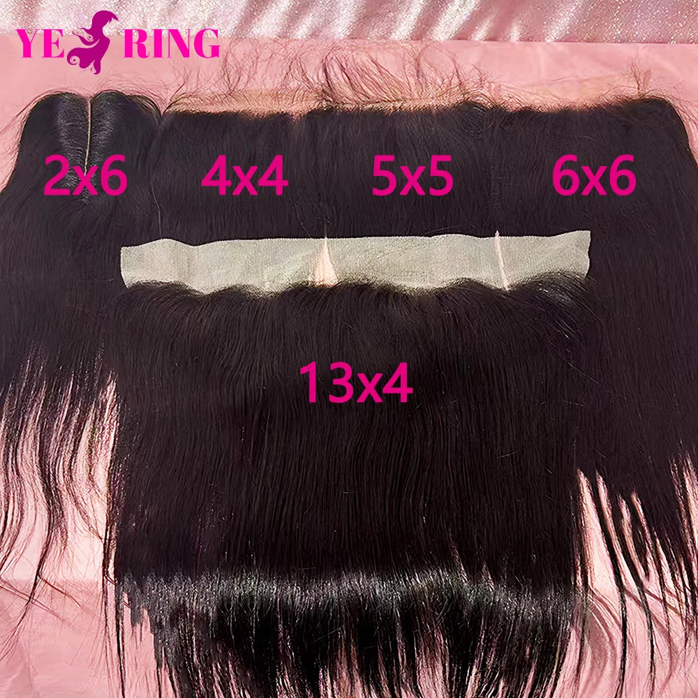 Hair Bundles With Closure – 2x6 Lace – Human Hair – Natural Black | KIMLUD