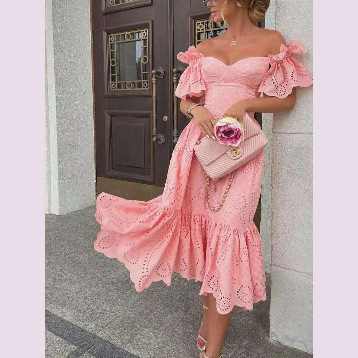 dress-women-off-shoulder-mid-length-dresses-solid-dot-sexy-splice-tight-high-waist-v-neck-a-line-elegant-slim-fit-vestidos-kimlud-kimlud-33922560
