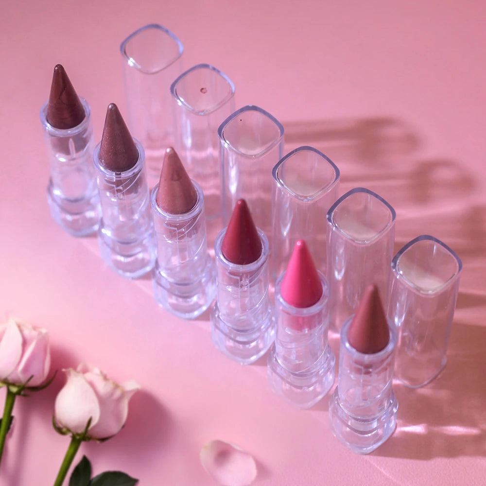 Glitter Lip Gloss Pearl-Infused Set — Pink Nude | KIMLUD
