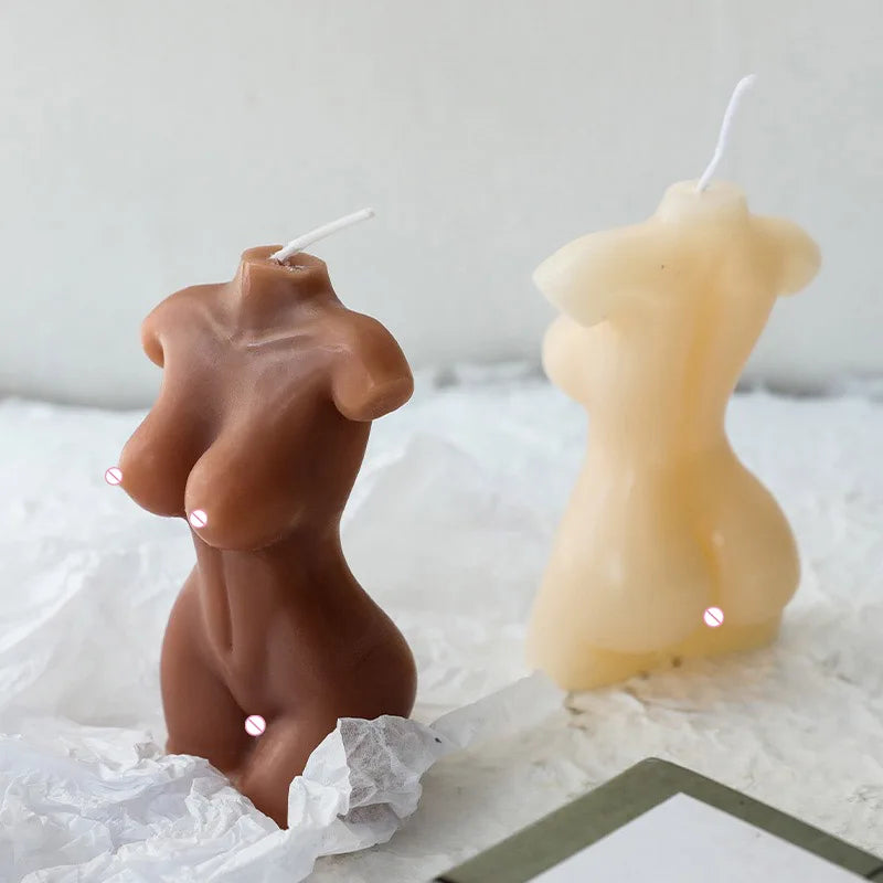 KIMLUD, Sexy human silicone Mold DIY Aromatherapy candle Handmade soap silicone mold, KIMLUD Womens Clothes