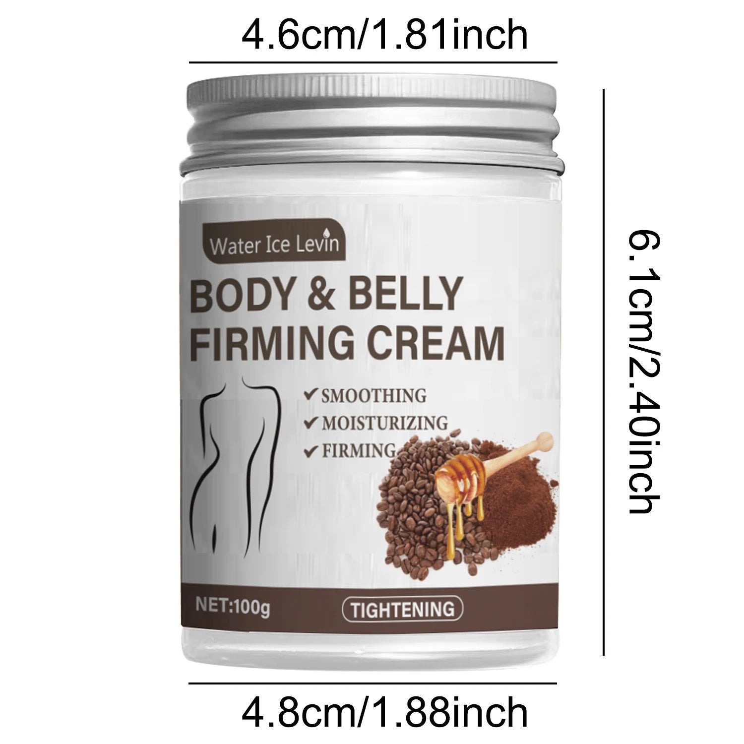 Caffeine-Infused Firming Cream For Abdomen And Thighs — Ivory | KIMLUD