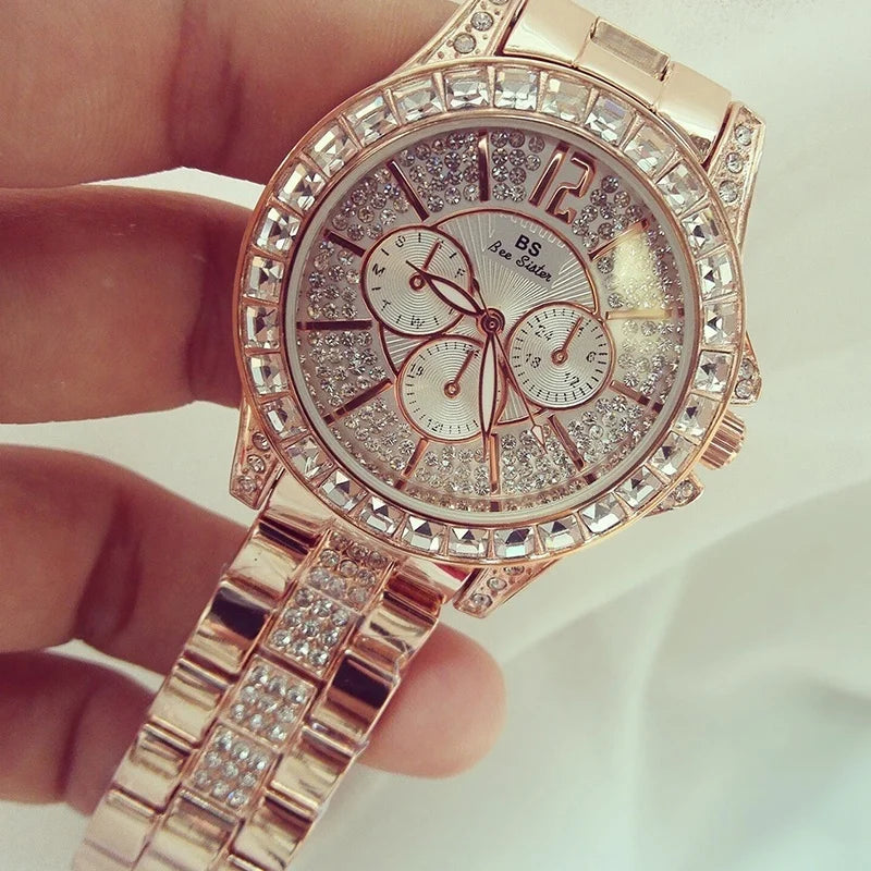 New Women Watch Quartz Diamond Luxury Watch Fashion Top Brand Wristwatch Fashion Watch Ladies Crystal Wristwatches