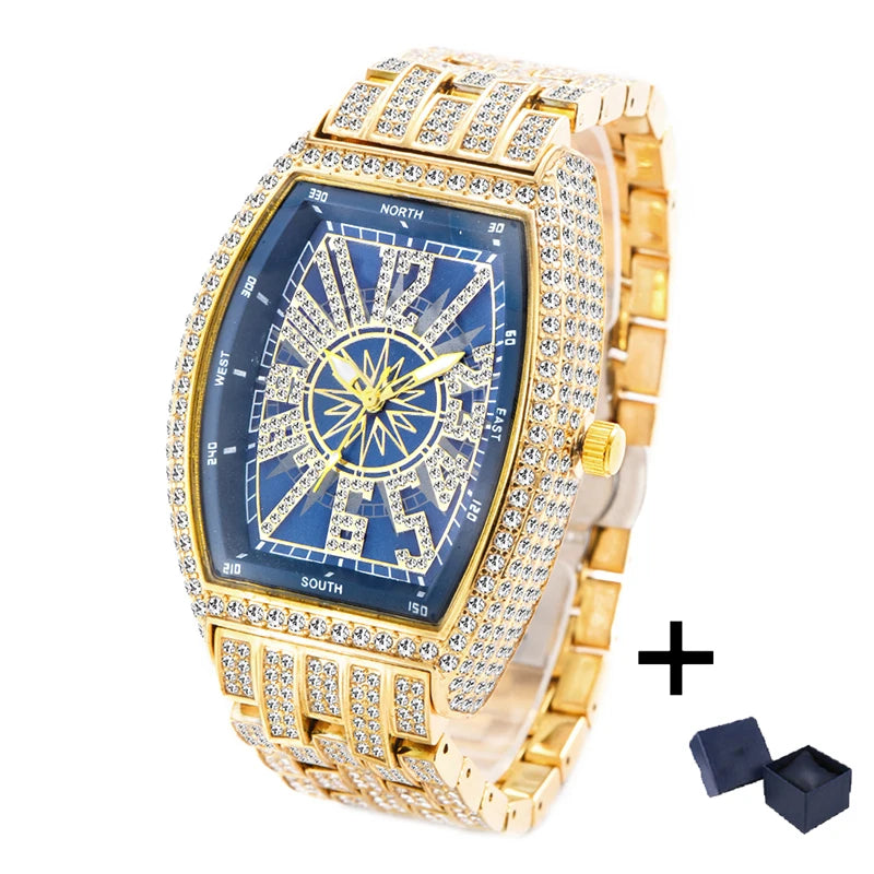 Stainless Steel Mens Luxury Wristwatch — Silver | KIMLUD