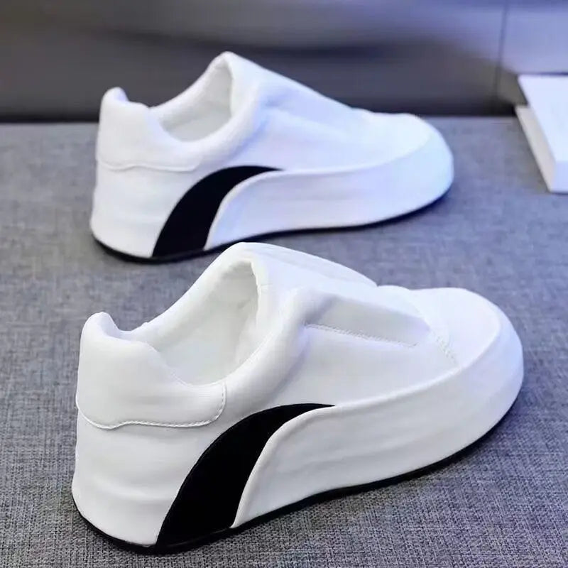 Sneaker Casual Men Designer Cover Bottom Board Shoe Fashion Microfiber Leather/Mesh Breathable Increased Internal Platform Shoes