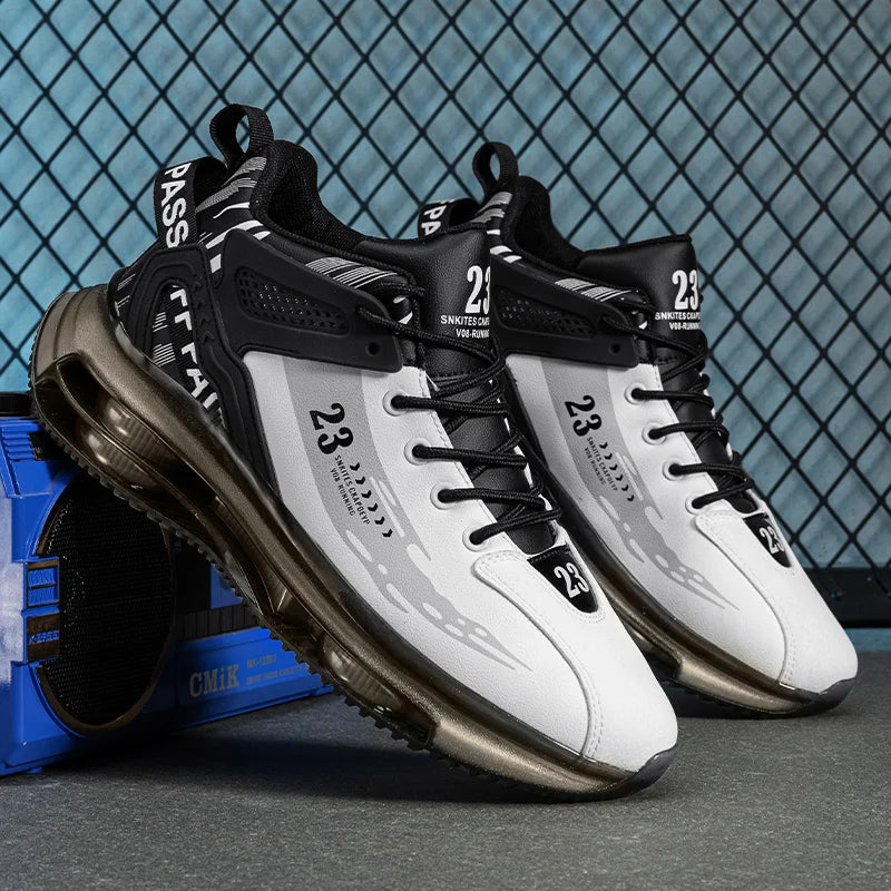 Mesh Breathable Sneakers Cushioned EVA — White | KIMLUD