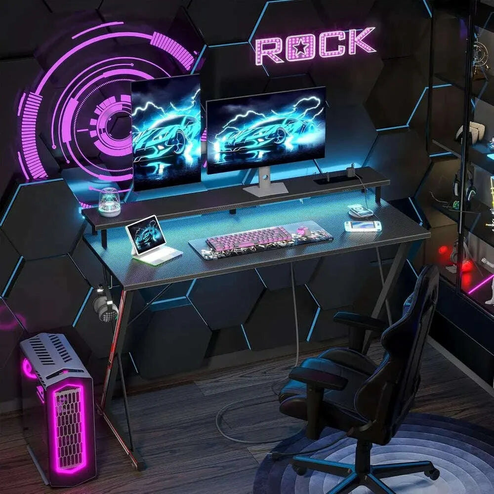 40-ergonomic-carbon-fiber-gaming-desk-with-led-power-outlets-and-monitor-stand-for-pc-workstation-or-bedroomkimludkimlud-35573180