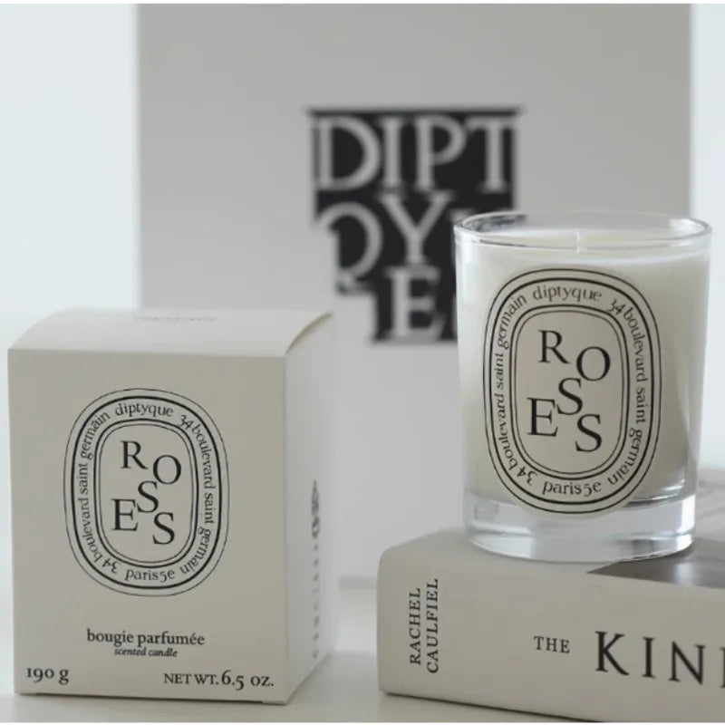 Transparent Glass Scented Candle Romantic Glow — Clear | KIMLUD