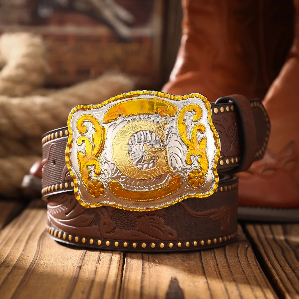 Vintage PU Leather Western Solid Belt — Black | KIMLUD
