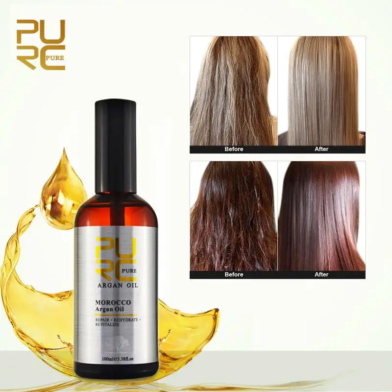 Argan Oil Smoothing Hair Treatment — Amber | KIMLUD