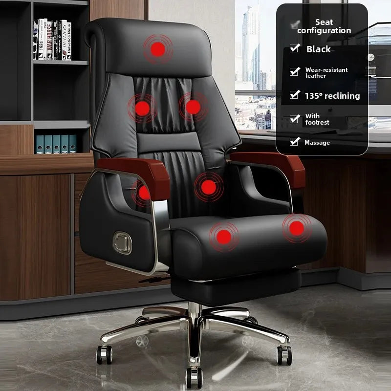 Lounge Ergonomic Office Chair Computer Desk Rolling Luxury Office Chair Arm Massage Cadeira De Escritorio Home Furniture