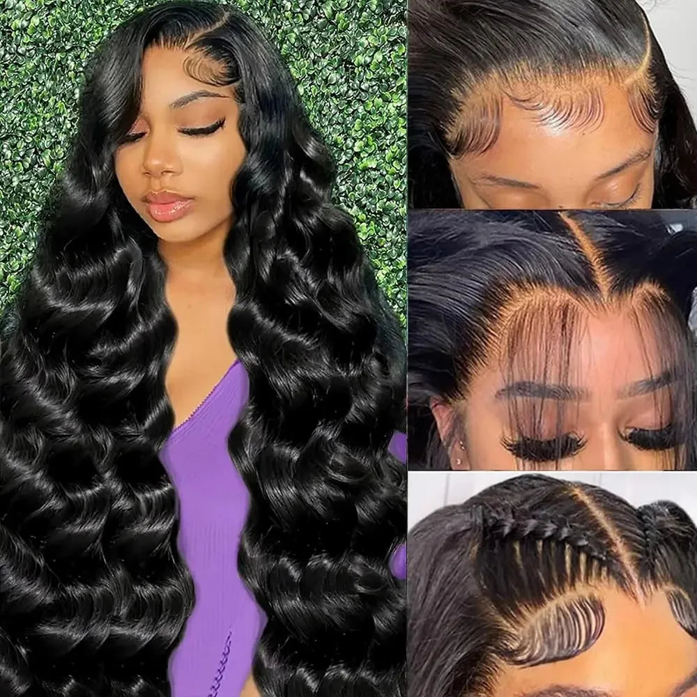 Lace Front Wig – 46 Inch Body Wave – Brazilian Human Hair – Transparent | KIMLUD
