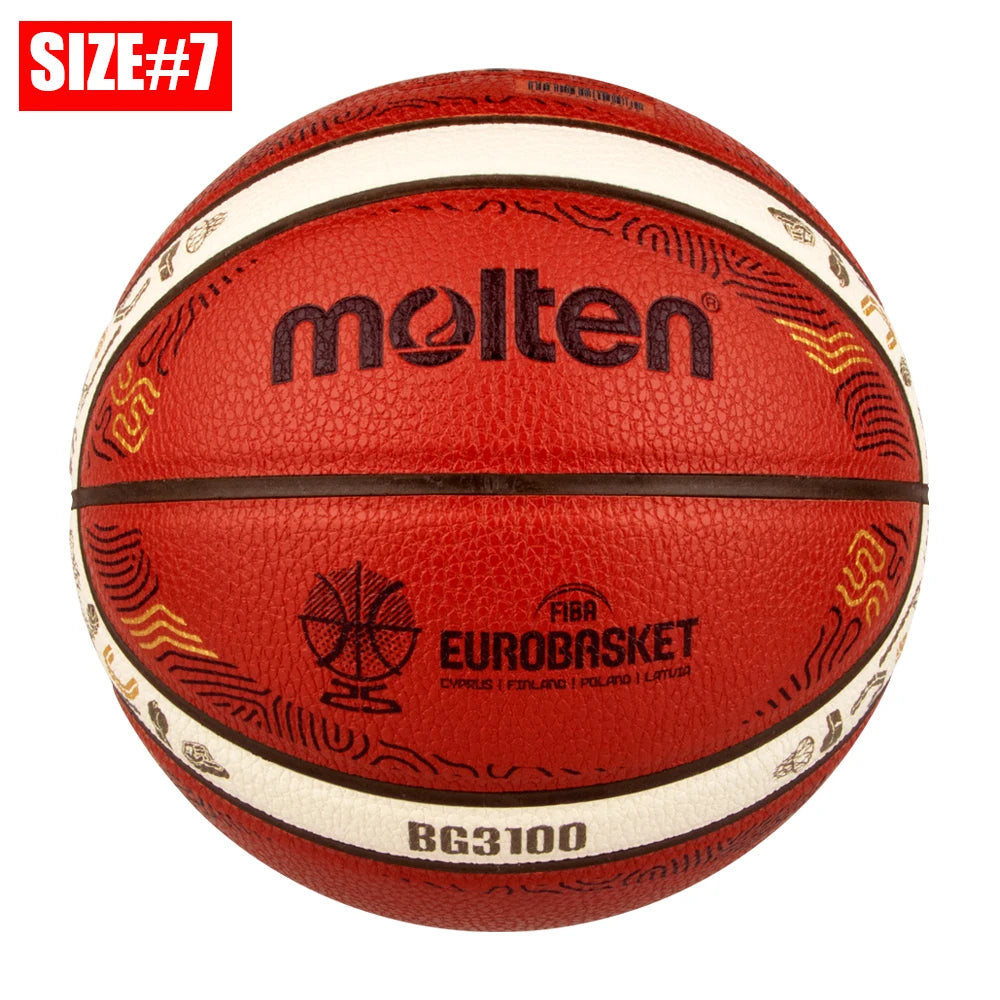 PU Basketball Official Size 7 6 5 — Orange | KIMLUD