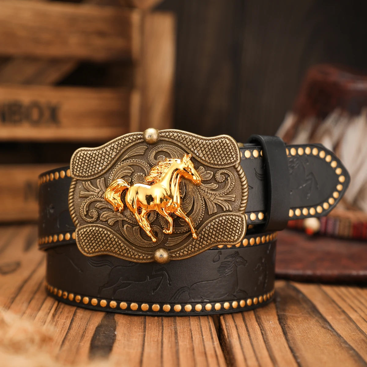 Belts – Casual Retro Belt – PU – Brown | KIMLUD