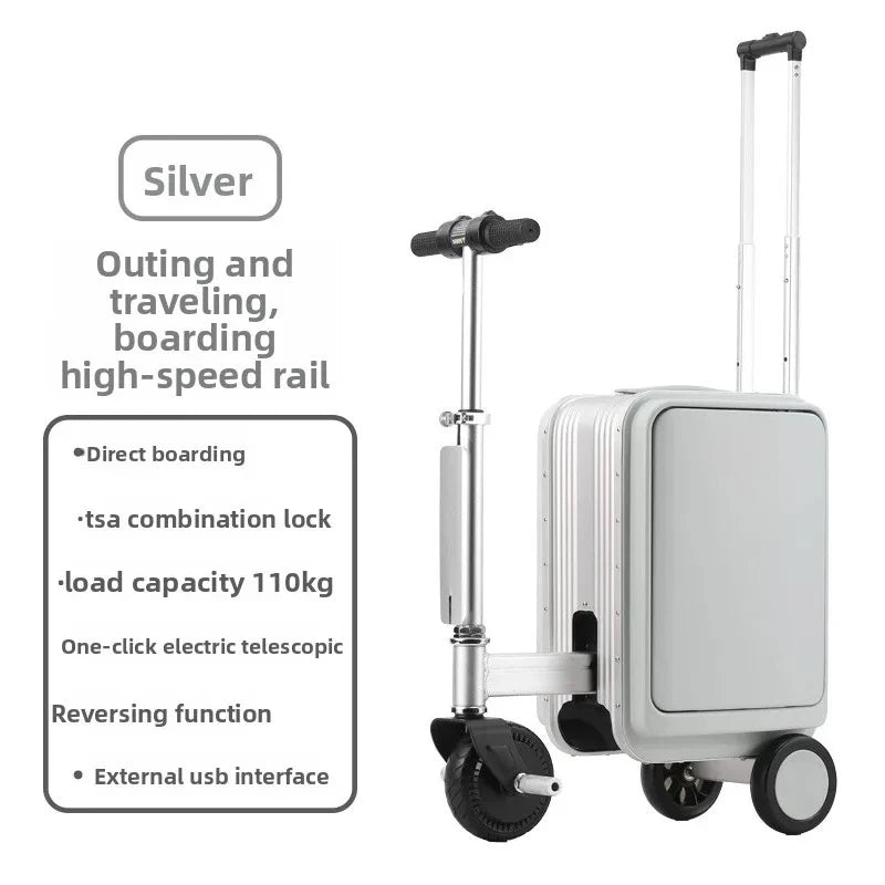 Nylon Suitcases Carry-On 20-Inch Trolley — Black | KIMLUD