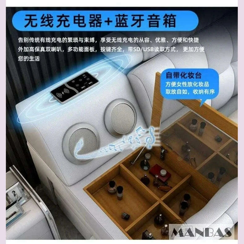 mingdibao-tech-smart-genuine-leather-bed-multifunctional-ultimate-beds-massage-tatami-bed-with-projecter-upholstered-camakimlud-womens-fashion-34604068