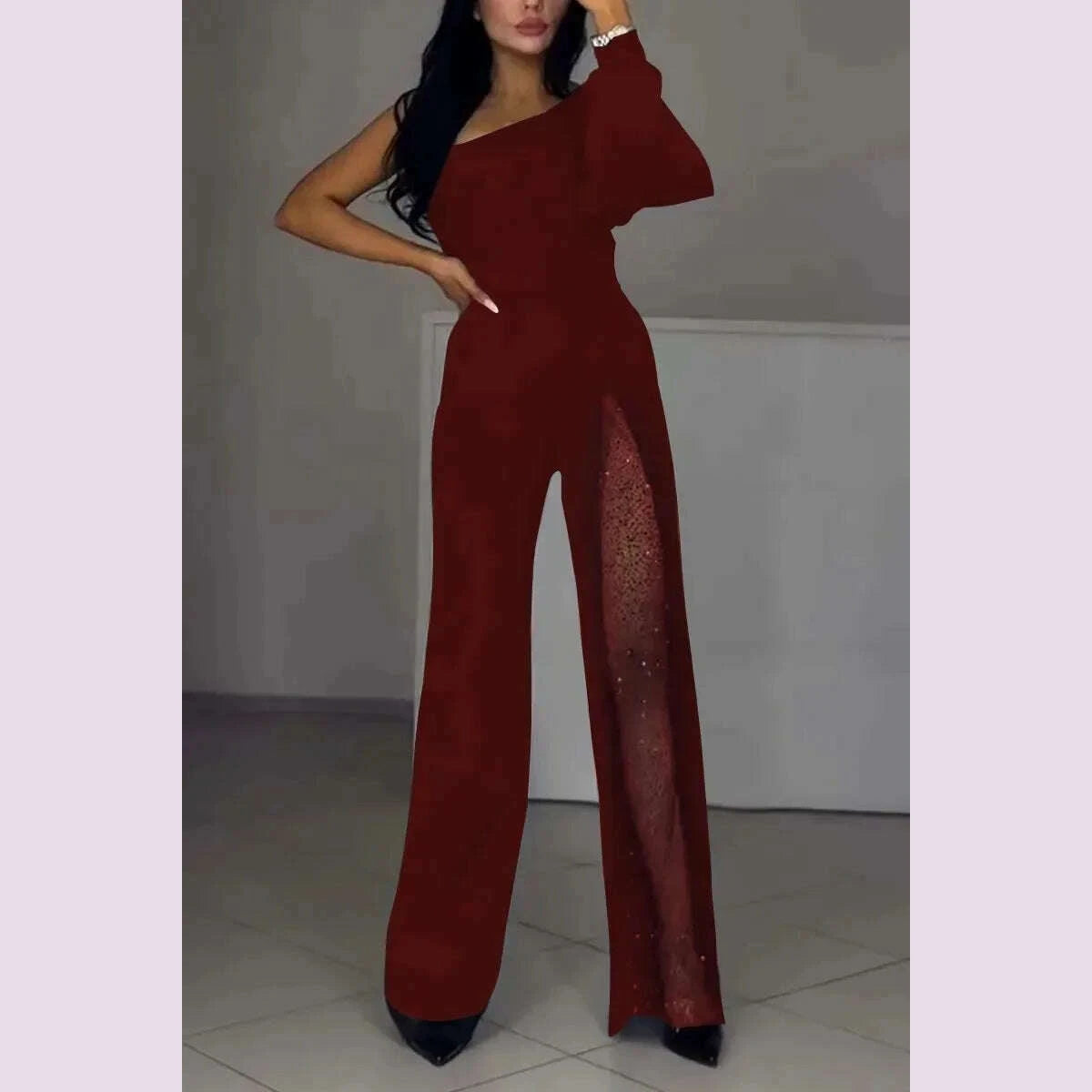 autumn-and-winter-fashion-sexy-slanted-shoulder-high-slit-jumpsuit-elegant-womens-solid-color-single-shoulder-sleeve-jumpsuitkimlud-womens-fashion-34617099
