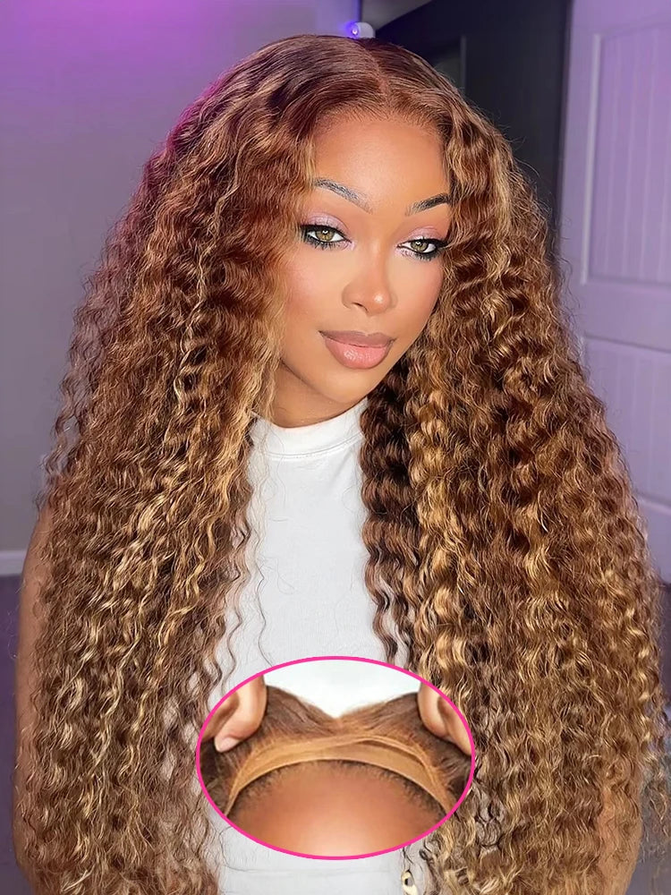 Lace Frontal Wig - Deep Wave - Remy Hair - Highlight Ombre | KIMLUD