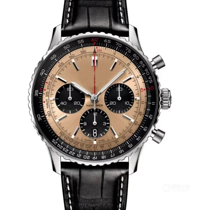 2025 Original Brand Men Watches Classic Multifunction Stainless Steel Automatic Date Watch Business Chronograph Quartz Watch