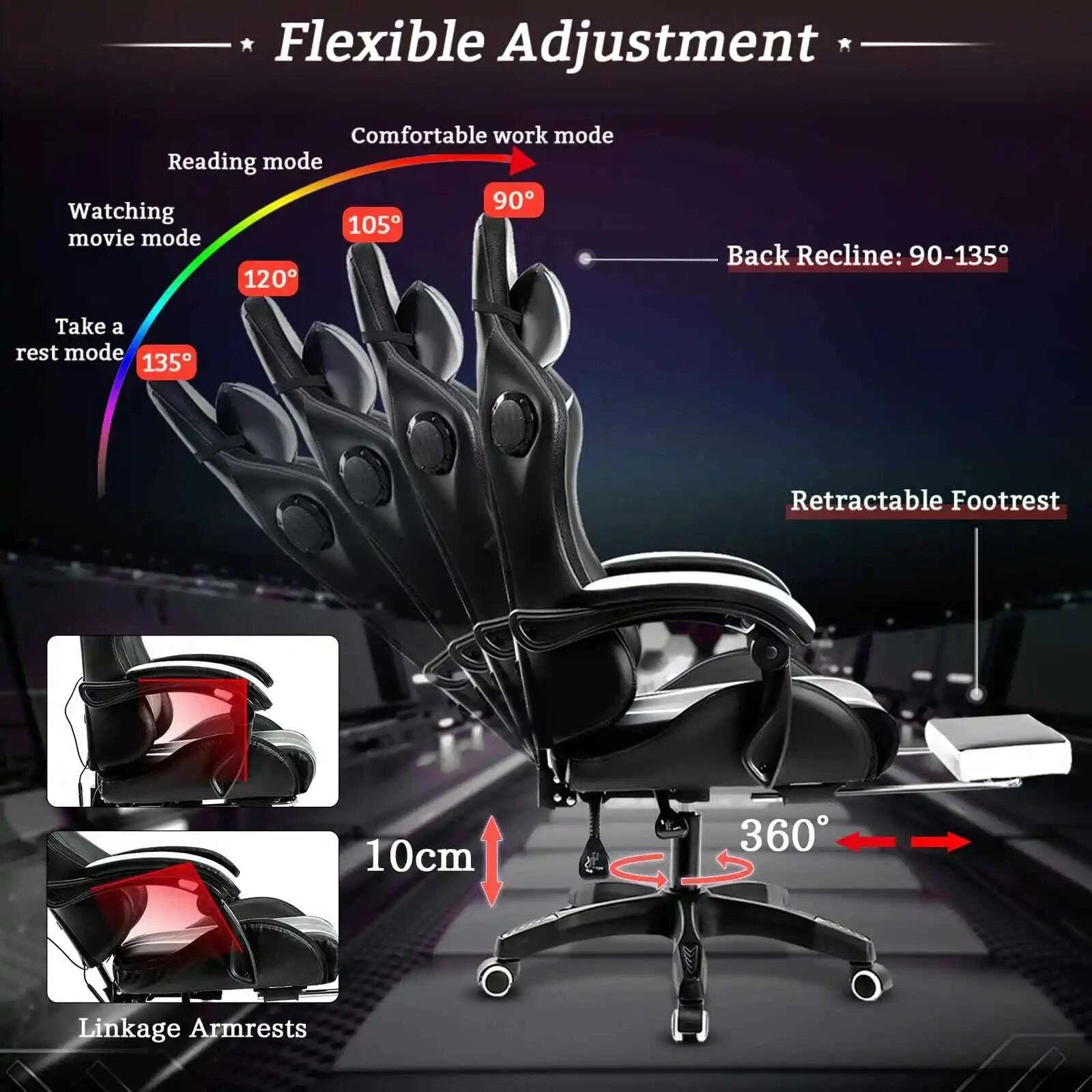 135-degrees-gaming-chair-rgb-light-office-chair-bluetooth-speaker-gamer-computer-chair-ergonomic-swivel-2-point-massage-reclinerkimludkimlud-35574513