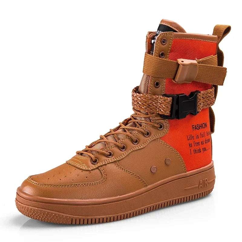 Ankle Boots – Buckle Strap – Canvas – | KIMLUD