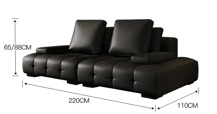 European Longer Sofa Luxury Leather Desig Lounge Living Room Sofa Modern Recliner Puffs Muebles Para El Hogar Couch Furniture