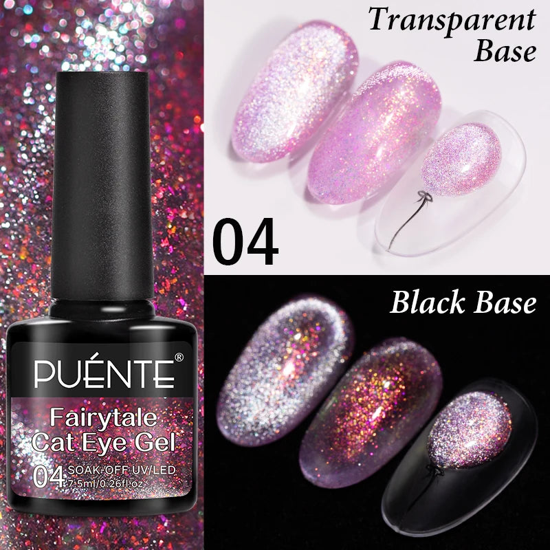 Reflective Glitter Gel Nail Polish Multidimensional Holographic Sparkle, UV-Curable Finish — Pink Lilac | KIMLUD